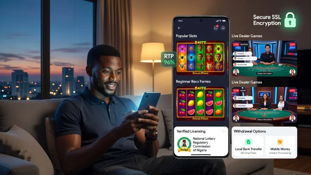 Online Casino Gaming for Beginners in Nigeria: Mobile Platforms, Popular Slots, Live Games, Safety, Legality, Withdrawals and Customer Support